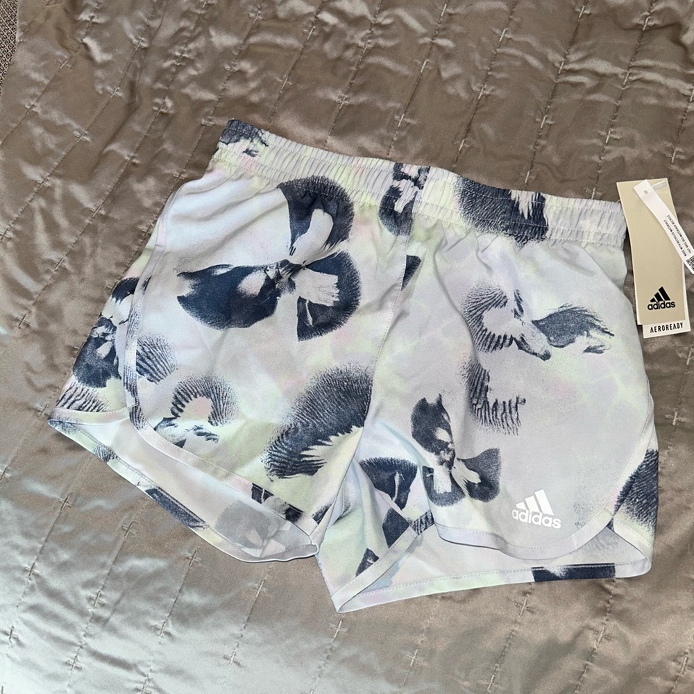 Adidas Black and White Athletic Shorts